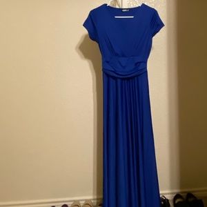 Koh Koh Women’s Sexy Cap Short Sleeve V-neck Flowy Cocktail Gown